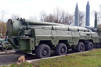 Пусковая установка 9П120 оперативно-тактического ракетного комплекса фронтового подчинения «Темп-С», ЦМВС