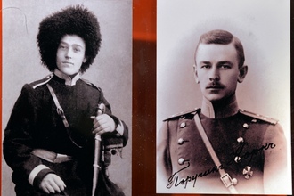 Герои гражданской войны: Николай Дмитриевич Каширин (слева) и Август Иванович Корк (справа), ЦМВС, г.Москва
