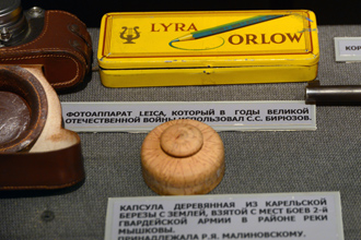 Коробка с карандашами, принадлежала С.С. Бирюзову, ЦМВС, г.Москва