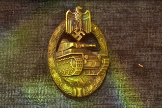 Бронзовый знак «За танковый бой», ЦМВС, г.Москва