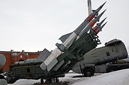 Четырехбалочная пусковая установка 5П73 ЗРК С-125М Нева-М с ракетами В-601ПД