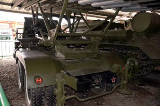 Реактивная система залпового огня БМ-13Н на базе Studebaker US6, Военно-технический музей в селе Ивановское
