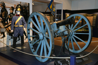 Реплика 6-фунтовой шведской пушки Helvig, модель 1804 года, Музей артиллерии, г.Хямеэнлинна
