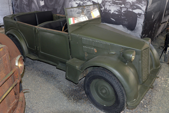 Командирский автомобиль Fiat 508 CM, выставка «Моторы Войны»