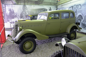 Командирский автомобиль ГАЗ-61-73, выставка «Моторы Войны»