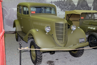 Командирский автомобиль ГАЗ-61-73, выставка «Моторы Войны»