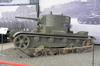 Легкий танк Т-26, обр. 1936 года, выставка «Моторы Войны»