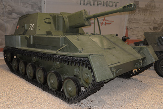 Самоходная артиллерийская установка СУ-76М, парк «Патриот»