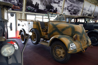 Немецкий командирский автомобиль Kfz.70 Phanomen Granit 1500A, выставка «Моторы Войны»