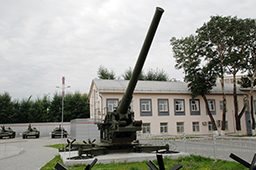 210-мм пушка Бр-17 образца 1939 года, музей «Боевая слава Урала» 