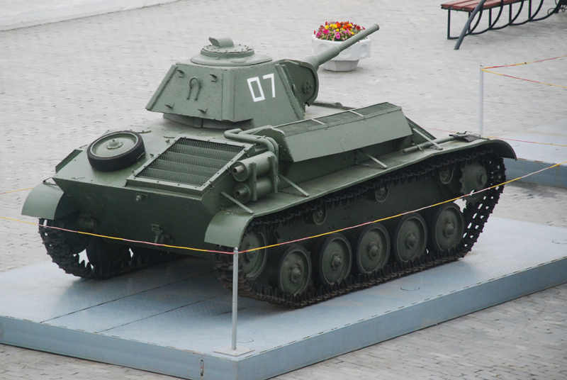 Лёгкий танк Т-70, музей «Боевая слава Урала» 