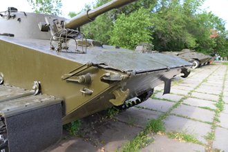 Плавающий танк ПТ-76Б, «Музей боевой и трудовой славы» в Парке Победы, Саратов