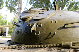 Опытная машина — танк Т-62 с автоматическим управлением трансмиссией (Объект 612), «Музей боевой и трудовой славы» в Парке Победы, Саратов
