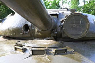 Опытная машина — танк Т-64 с газотурбинным двигателем ГТД-3ТЛ, «Музей боевой и трудовой славы» в Парке Победы, Саратов