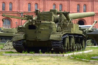 420-мм самоходный миномет 2Б1 «Ока», Артиллерийский музей, СПб