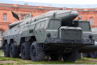 Пусковая установка 9П120 с ракетой 9М76 комплекса 9К76 «Темп-С», Артиллерийский музей, СПб