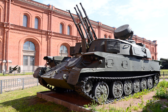 Зенитная самоходная установка ЗСУ-23-4В «Шилка», Артиллерийский музей, СПб