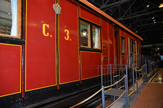 Почтовый вагон Самаро-Златоустовской железной дороги, Музей железных дорог России, Санкт-Петербург