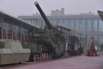 Железнодорожный артиллерийский транспортёр ТМ-3-12, Музей железных дорог России, Санкт-Петербург