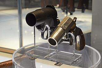 15 - Сигнальный пистолет «Веблей-Скотт» MK I №2, заводской №154386 (Великобритания, 1918 г.), Тульский государственный музей оружия